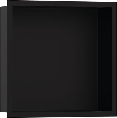 hansgrohe XtraStoris Individual Wall Niche - Recessed 300 x 300 x 100 mm, Matte Black