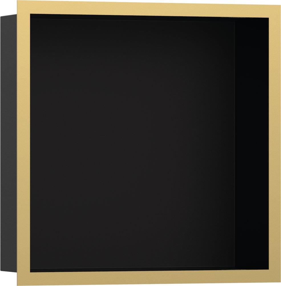 hansgrohe XtraStoris Individual Wall Niche - Recessed, 300 x 100 mm, Polished Gold Brass