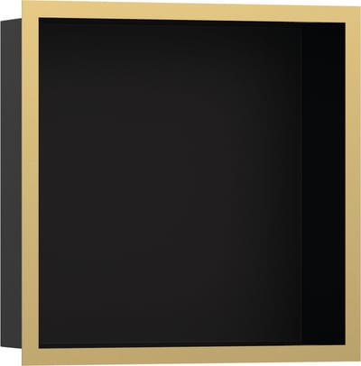 hansgrohe XtraStoris Individual Wall Niche - Recessed, 300 x 100 mm, Polished Gold Brass
