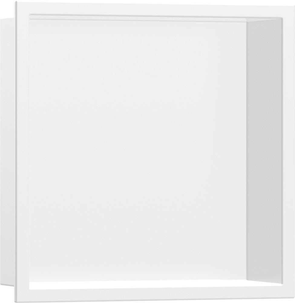 hansgrohe XtraStoris Original Recessed Wall Niche - 300 x 300 x 100 mm, Matte White
