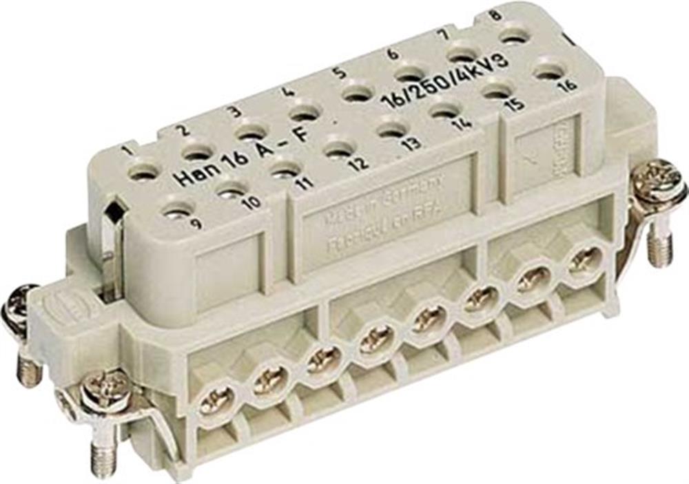 Harting 16A-BU-S Multi-plug insert - 16P, 16A, Female