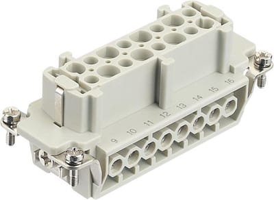 Harting 16E-POS-F Multi-plug insert - 16P, 16B, Female