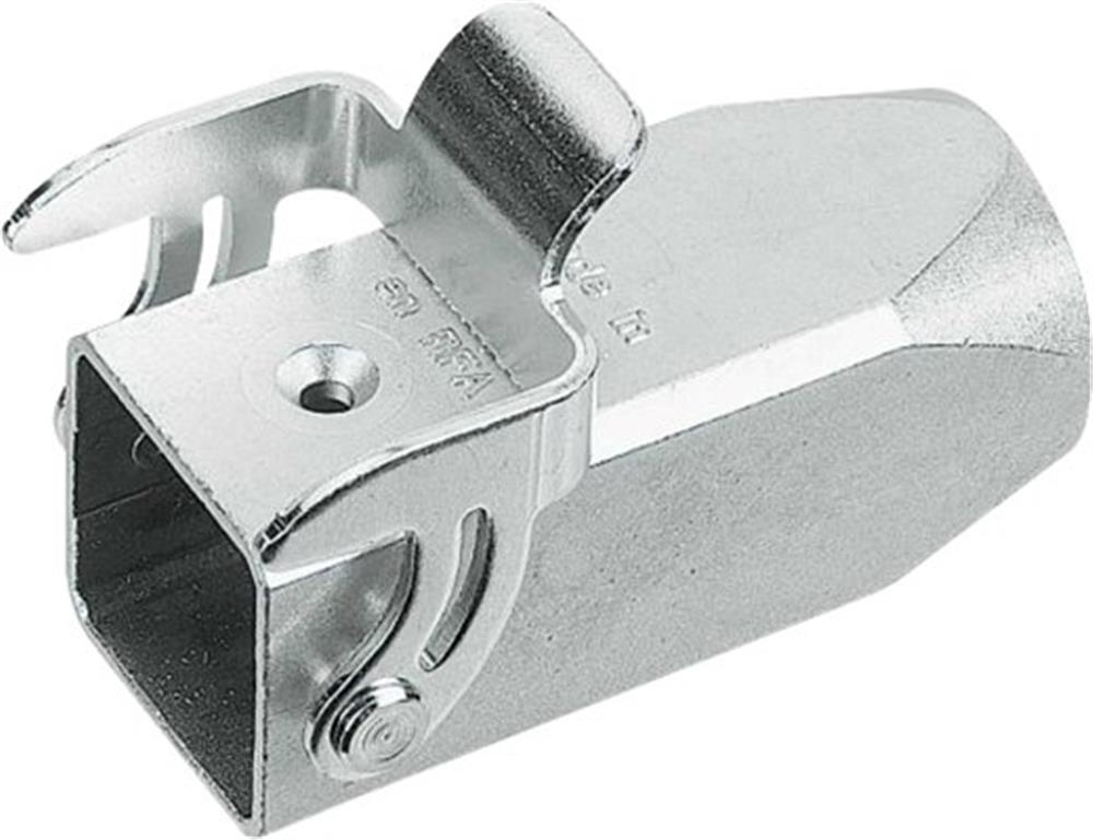 Harting 3A EMC Hood Coupler 1 Lever Coupling housing - 3A, Zinc, Unpainted, 1 x M20