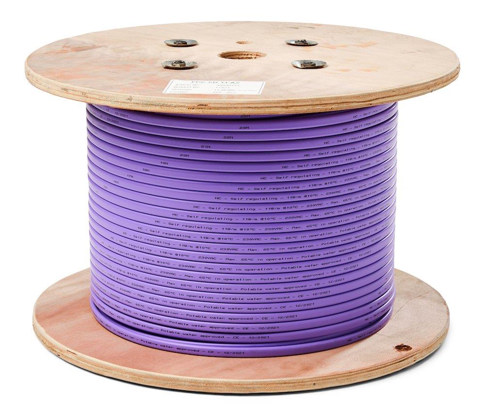 HeatCom E-Heat Water 11W Heating Cable self-regulating - 11 W/m, Frost Protection of vandledninger