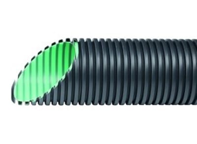 Hegler Aquadrain Drain Pipe double walled with socket PE fully slotted - 175mm, 154mm, 6000mm, SN8