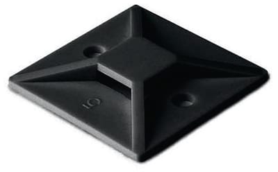 HellermannTyton MB4A Cable Tie Base - 28mm, 28mm, black, PA ( Polyamide )