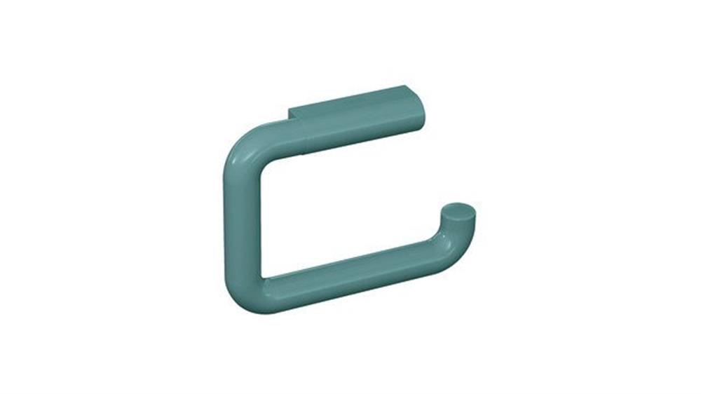 HEWI series 477 toilet paper holder aqua blue - polyamide, no back plate