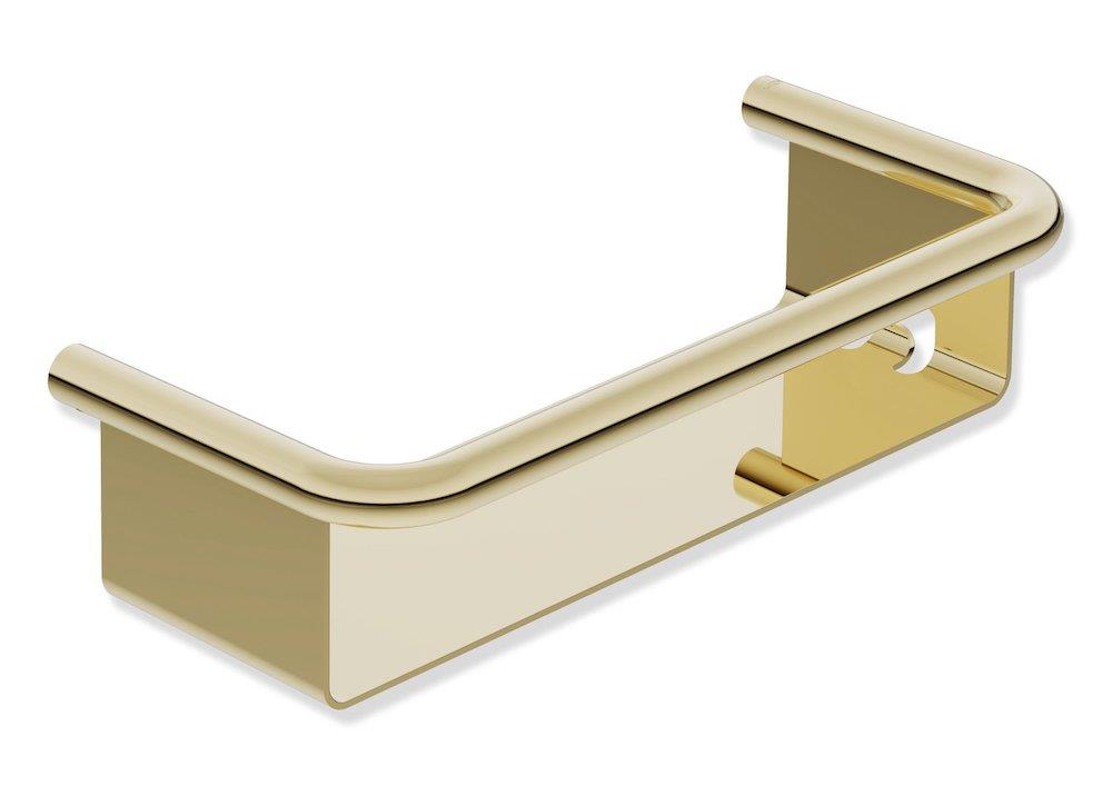 HEWI series 480 Shower Shelf matt white - Polished brass
