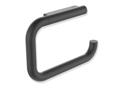 HEWI Series 480 Toilet Roll Holder, Matte Black Stainless Steel - Standard, No Back Plate