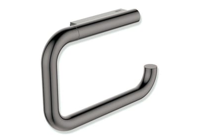 HEWI Serie 480 Toilet paper holder - black chrome, stainless steel, no back plate