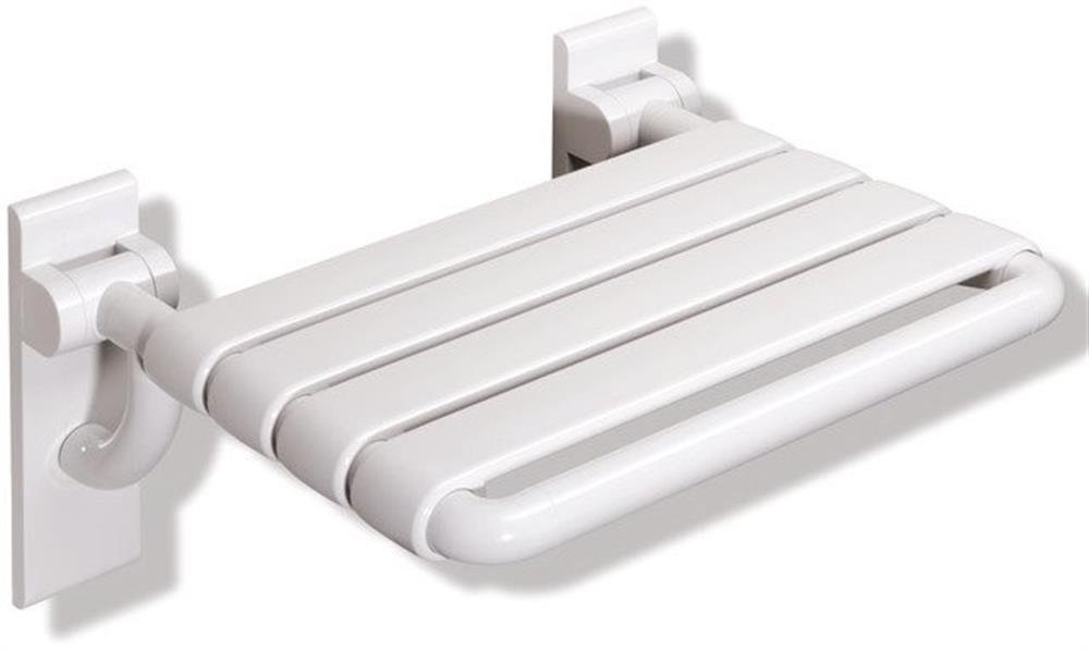 HEWI serie 801 Folding Seat clip grey - Signal white