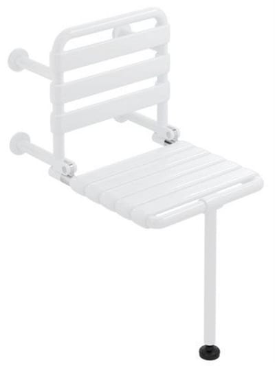 HEWI serie 801 Folding Seat light grey - white
