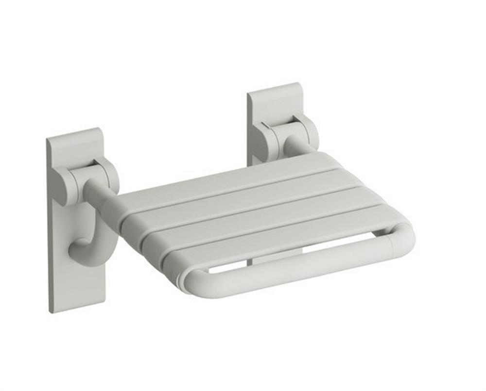 HEWI serie 801 Folding Seat matte anthracite grey - Mat Light grey