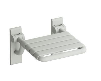 HEWI serie 801 Folding Seat matte anthracite grey - Mat Light grey