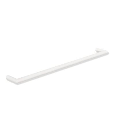 HEWI System 162 Single Towel Holder, Stainless Steel, Matte White - 600 x 75 mm
