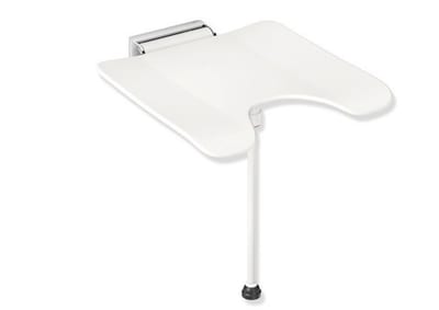 HEWI system 900 Folding Seat Signal White/Chrome Plated - Signal white/Chrome-plated