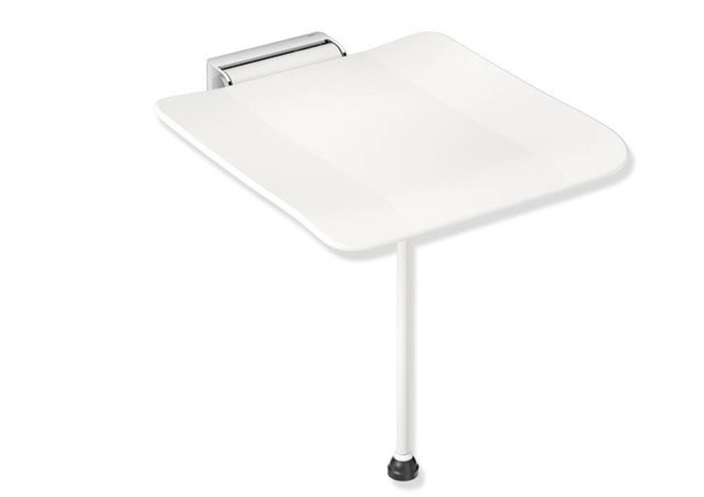HEWI system 900 Folding Seat Signal White/Chrome - Signal white/Chrome-plated 10527173