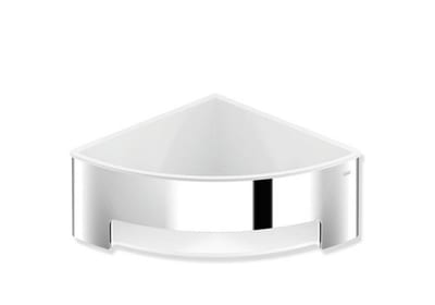 HEWI system 900 Shower Shelf signal white/satin - Signal white/Chrome-plated