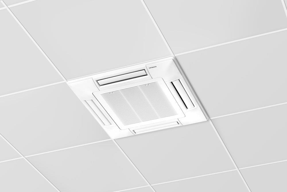 Hitachi System Free Heat pump air/air 4-Way cassette 1,5 HP without panel Multi - 3.6kW, 4kW, 1/4 x 1/2", R32, R410A, No, RCI-1.5FSR