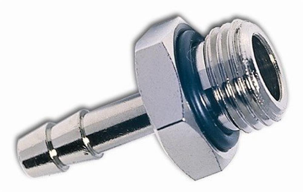 Hose Fitting with O-ring with O-ring brass, nickel-plated nipple BSPP - 7mm, 1/4"