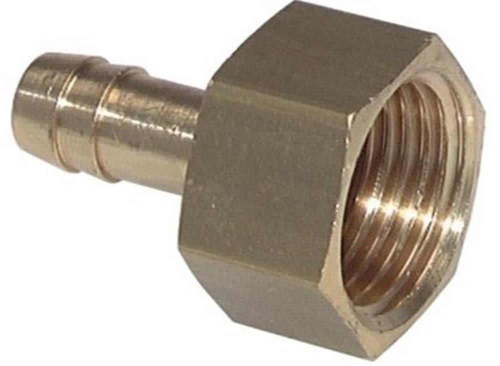 Hose nozzle brass coupling BSPP - 6mm, 1/2"
