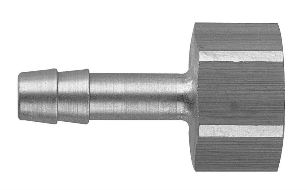 Hose nozzle brass, nickel-plated socket BSPP - 8mm, 1/4" 5706224012236