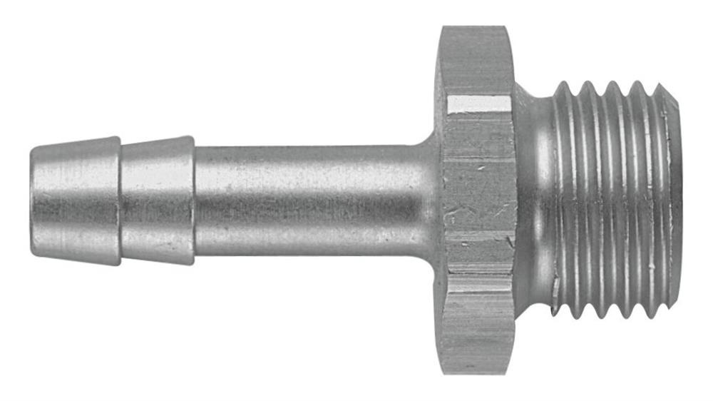 Hose nozzle brass, nickel-plated nipple BSPT - 16mm, 3/4"