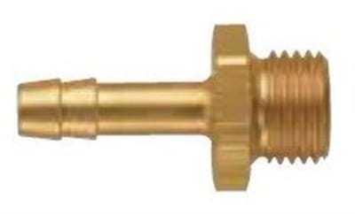 Hose nozzle brass nipple BSPT - 6mm, 1/2"