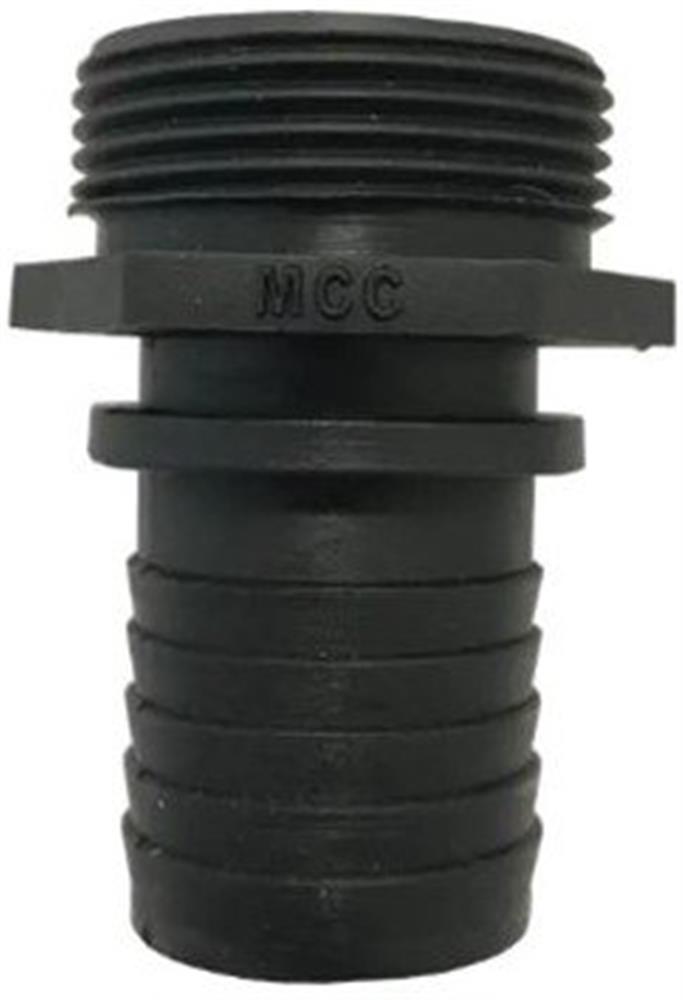 Hose nozzle nipple BSPP Polypropylene