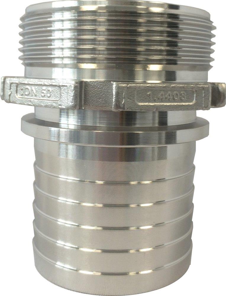 Hose nozzle nipple BSPP stainless
