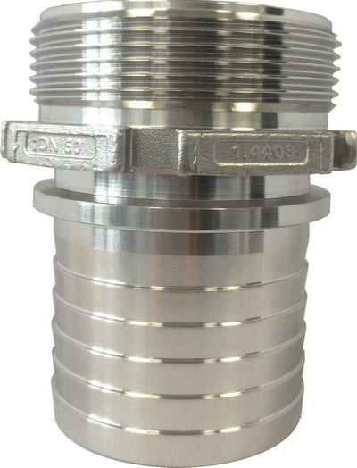 Hose nozzle nipple BSPP stainless
