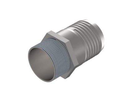 Hose nozzle with 6-Axis nipple BSPT acid-resistant - 100mm, 4", 4"