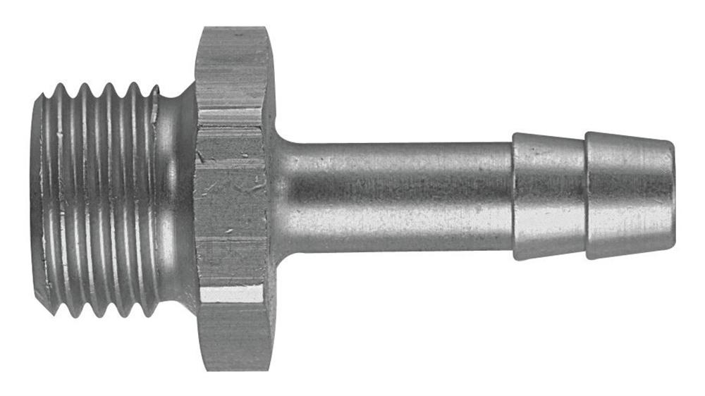 Hose nozzle with O-ring brass, nickel-plated nipple BSPP - 9mm, 3/8"