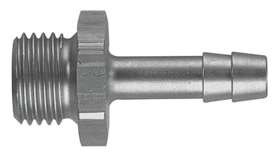 Hose nozzle with O-ring brass, nickel-plated nipple BSPP - 9mm, 3/8"