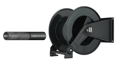 Hose Reel mounted with flexible EPDM hose - Adblue mm., 15M, 3/4"
