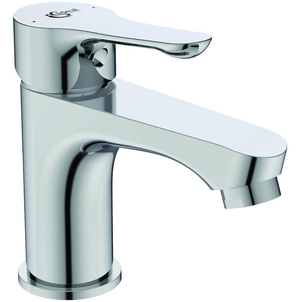 Ideal Standard Alpha Washbasin faucet - 1 handles, 115mm, Chrome-plated, Polished, Low, without pop-up waste, Yes