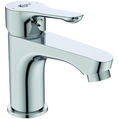 Ideal Standard Alpha Washbasin faucet - 1 handles, 115mm, Chrome-plated, Polished, Low, without pop-up waste, Yes