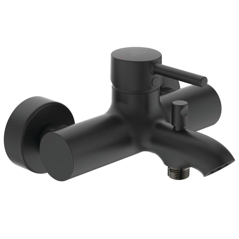 Ideal Standard Ceraline Bath and Shower Mixer Single-Handle Silk Matte Black