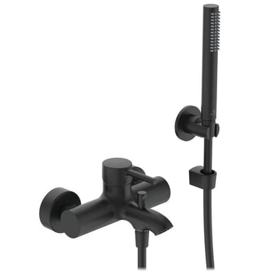 Ideal Standard Ceraline Single-Lever Bath and Shower Mixer Silk Matte Black BC270XG