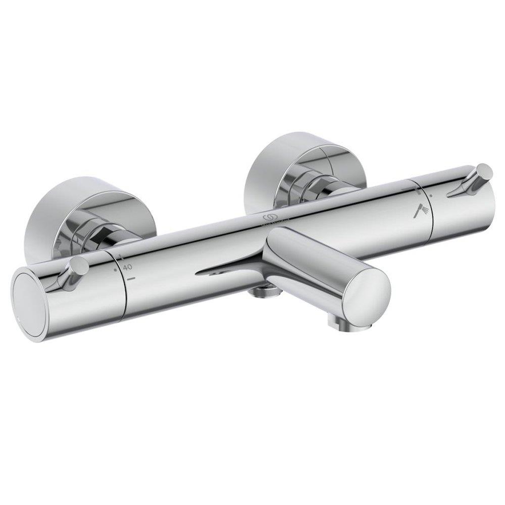 Ideal Standard Ceratherm T125 Bath and shower thermostat - Chrome-plated, 2 handles, Eksklusiv, Yes