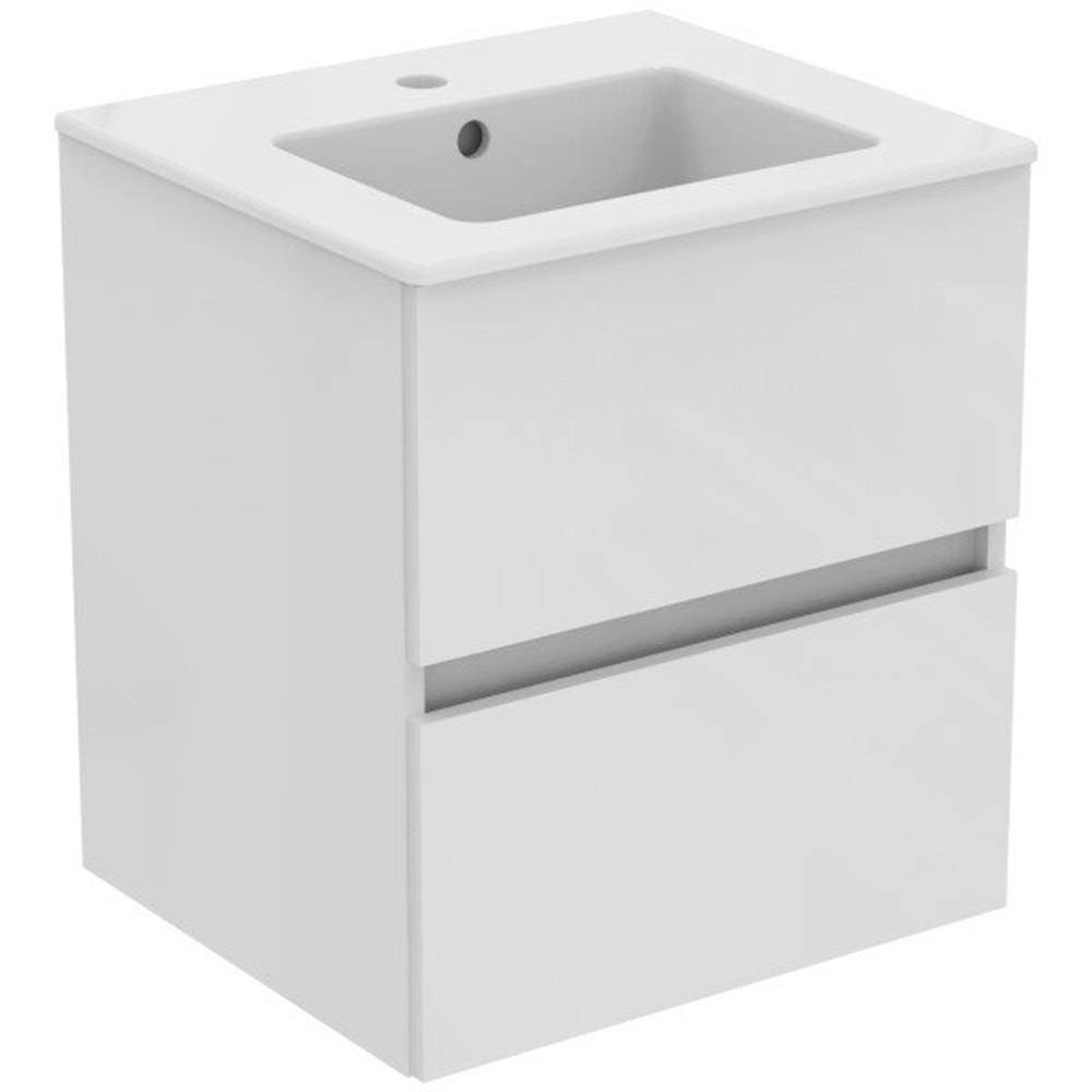 Ideal Standard Eurovit+ Furniture Package 510mm - White, 2 Drawers, 1 Basin