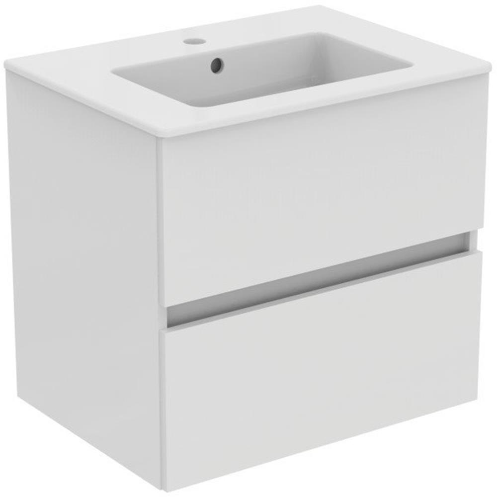 Ideal Standard Eurovit+ Furniture Package White 610x565x450mm 2 Drawers 1 Basin