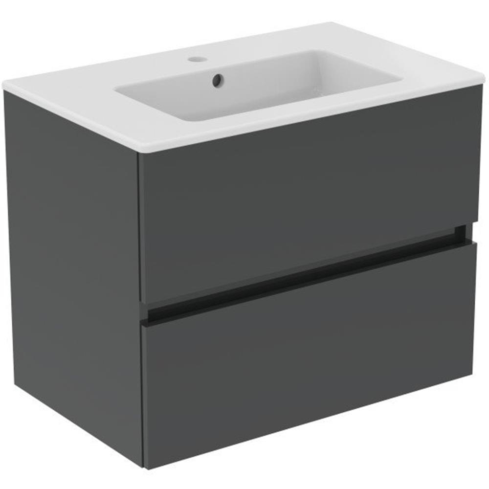 Ideal Standard Eurovit+ furniture package grey - 710 x 565 x 450 mm, 2 drawers, 1 basin
