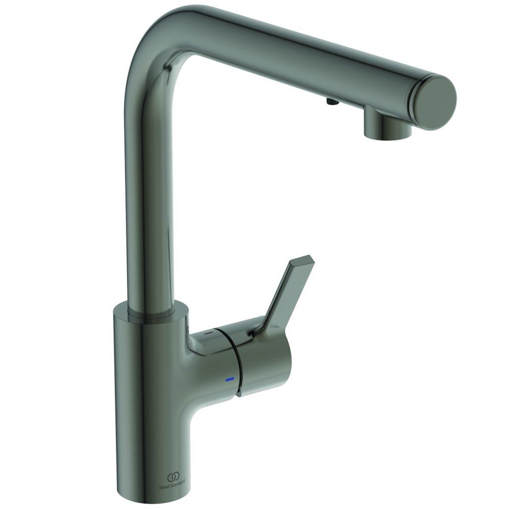 Ideal Standard Gusto Kitchen faucet - 1 handles, steel, Without