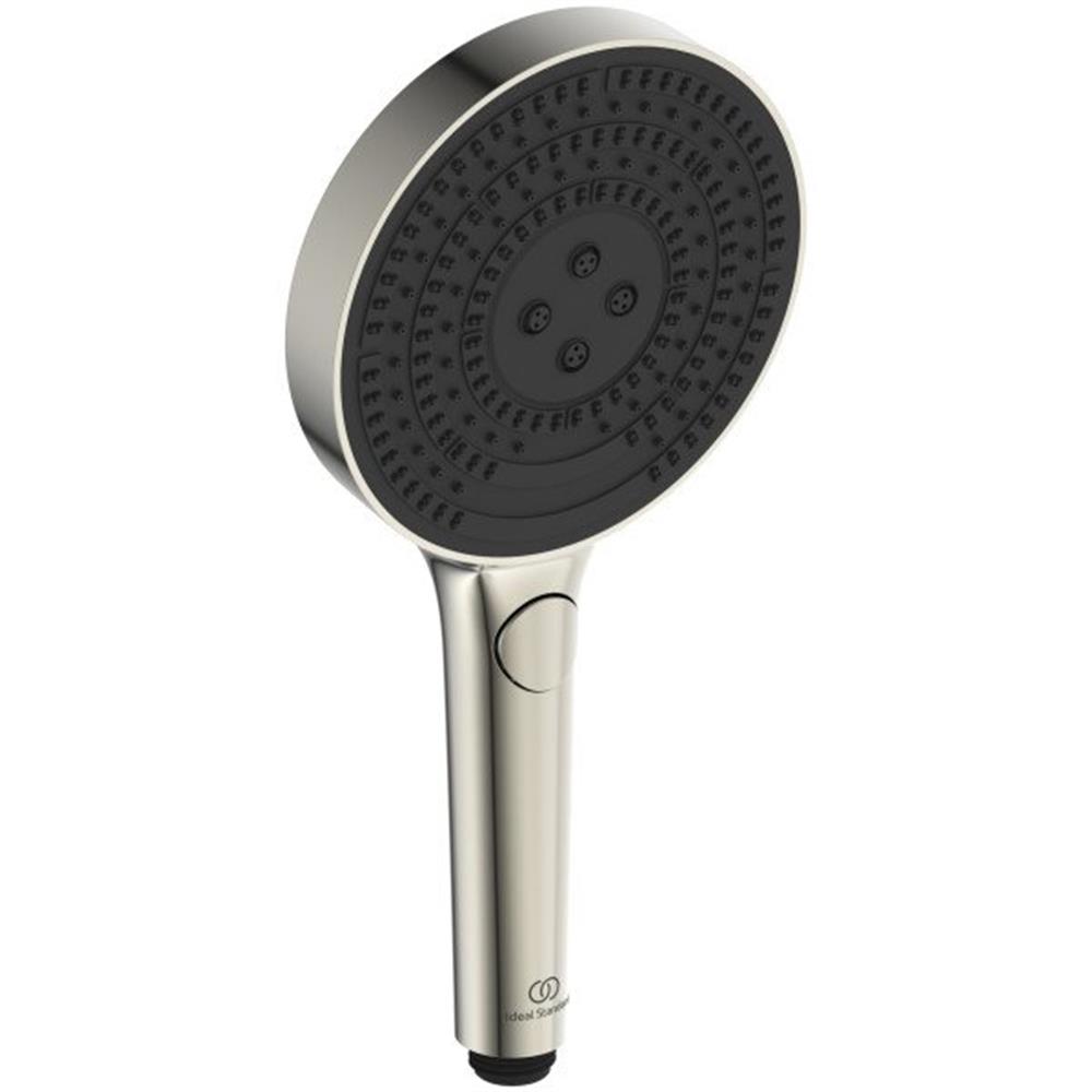 Ideal Standard Idealrain Solos Hand Shower Silver Storm Steel - 3 Functions, Water-Saving