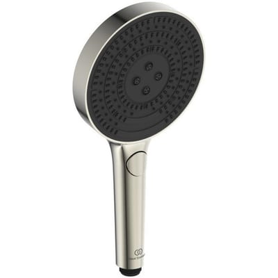 Ideal Standard Idealrain Solos Hand Shower Silver Storm Steel - 3 Functions, Water-Saving