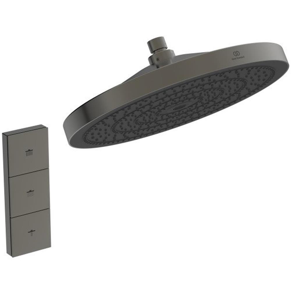 Ideal Standard Idealrain Solos Overhead shower magnetic grey - 300mm, Anthracite