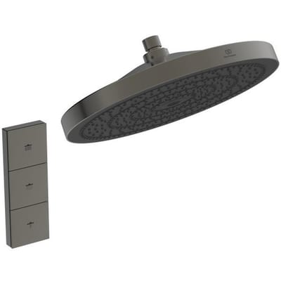 Ideal Standard Idealrain Solos Overhead shower magnetic grey - 300mm, Anthracite