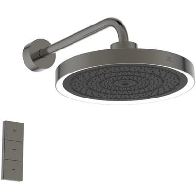 Ideal Standard Idealrain Solos Overhead shower magnetic grey - 330mm, Anthracite