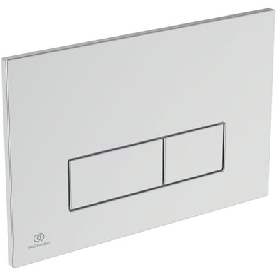 Ideal Standard Oleas Dual-Flush Operating Plate, Front-Operated, Chrome-Plated